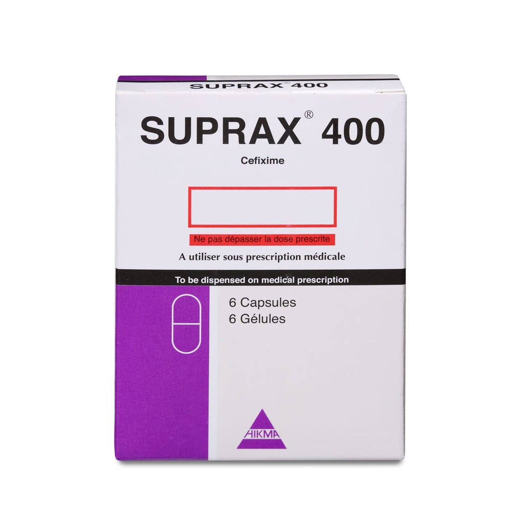 Suprax 400 mg Capsule 6pcs