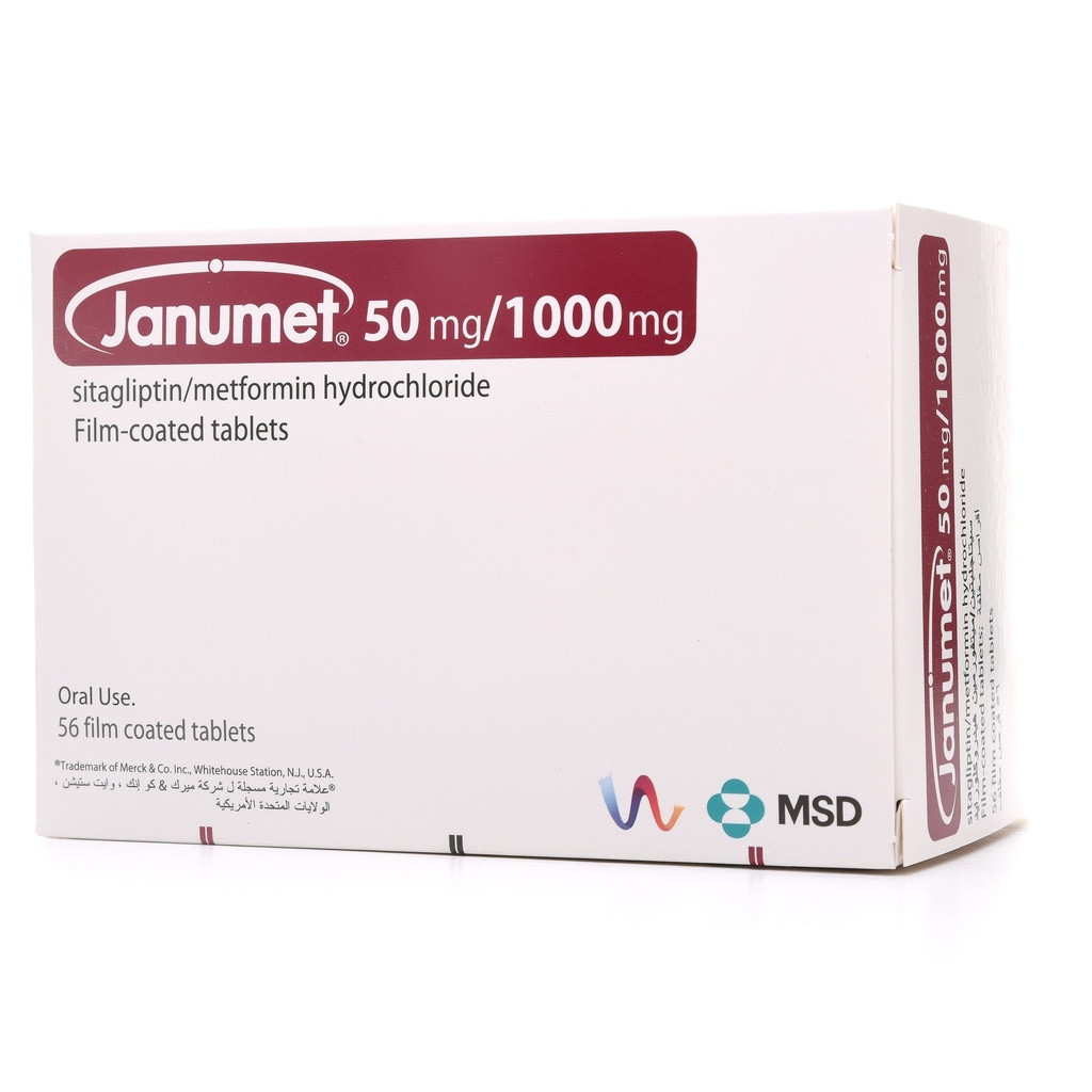 Janumet 50/1000mg Tablets 56
