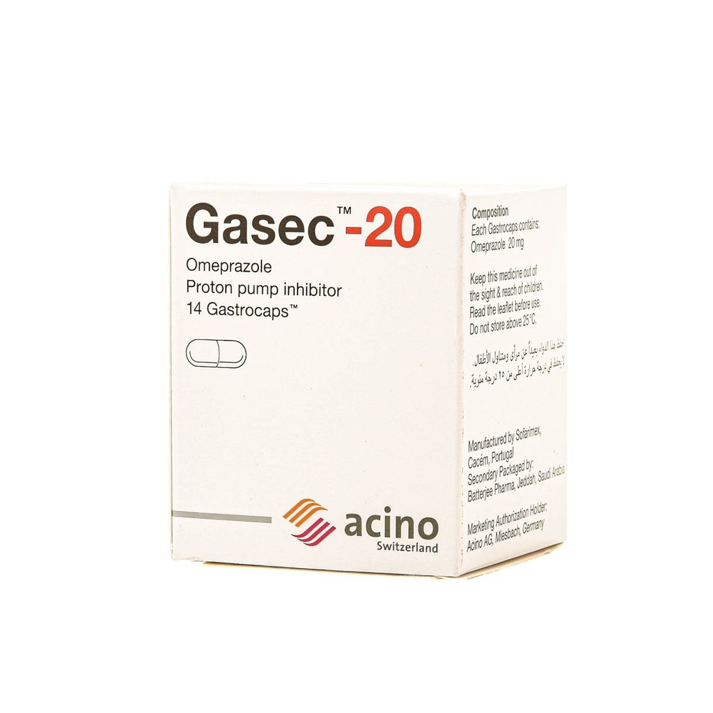 Gasec 20 mg Capsule 14pcs
