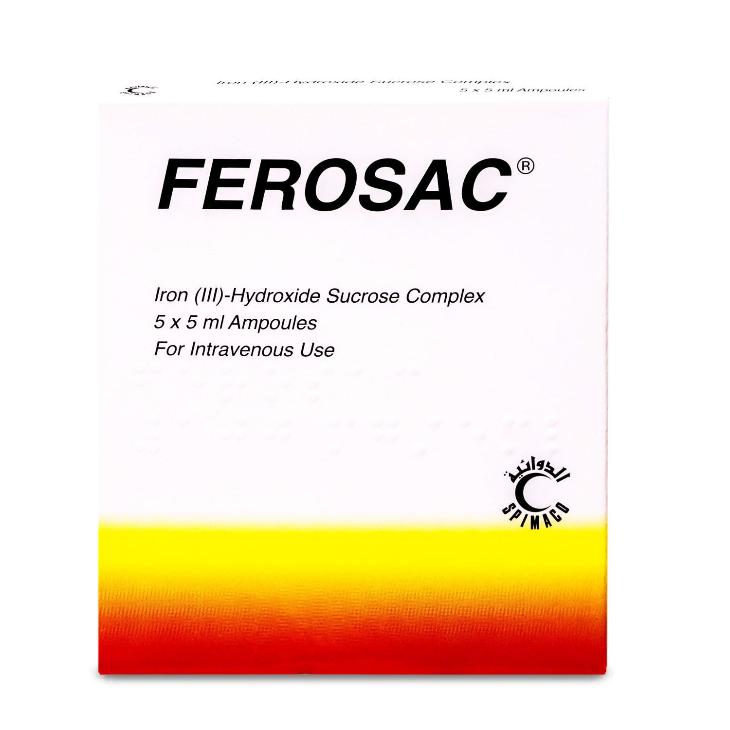 [Iron (Iii) Hydroxide Sucrose Complex] Ferosac Inj 20Mg-Ml Amp