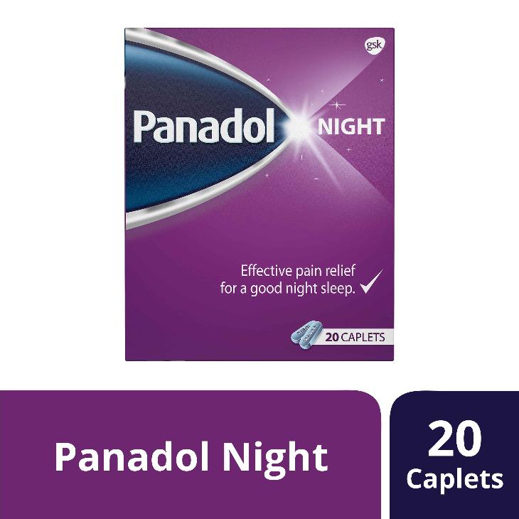 [Paracetamol, Diphenhydramine] Panadol-Night Caplet 20pcs