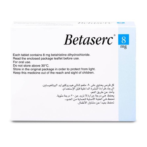 Betaserc 8MG 100 TAB