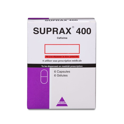 Suprax 400 mg Capsule 6pcs