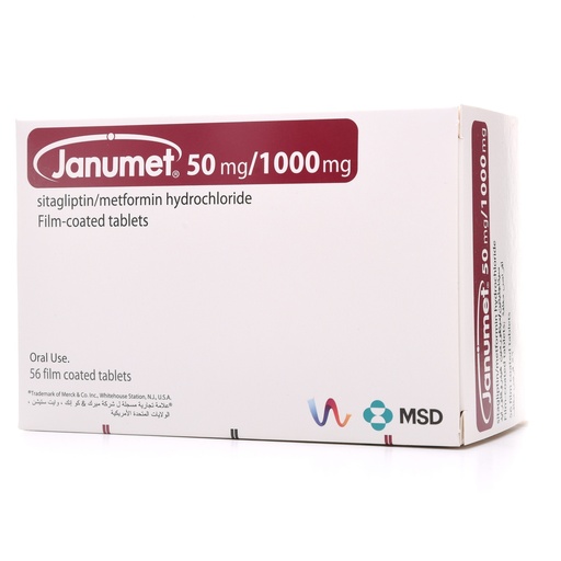 Janumet 50/1000mg Tablets 56