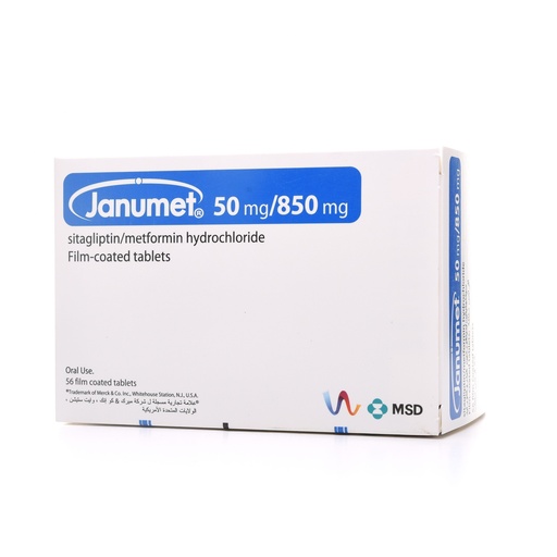 Janumet 50/850mg Tablets 56