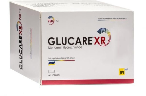 Glucare XR 750 mg 60 Tablet
