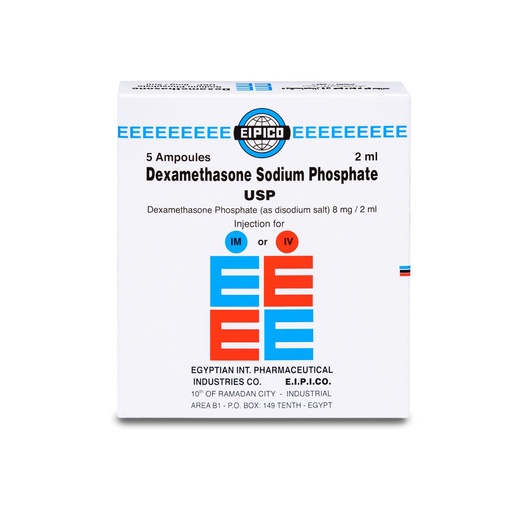 Dexamethazone 8 mg Ampoule 5pcs 2 ml