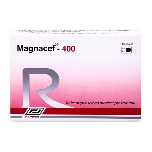 Magnacef 400 mg Capsule 6pcs