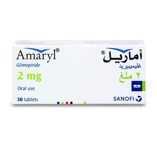 Amaryl 2 mg Tablet 30pcs