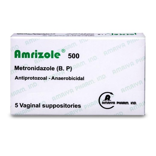 [Metronidazole] Amrizole 500Mg Vaginal Suppositories