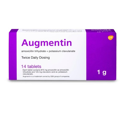 Augmentin 1 gm Tablet 14pcs