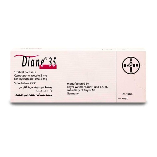 [Ethinylestradiol, Cyproterone Acetate] Diane 35 Tab