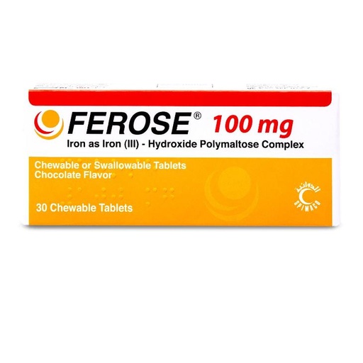 [Ferric Hydroxide Polymaltose Complex] Ferose 100 mg /30pcs