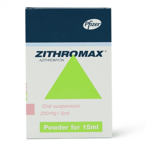 Zithromax 200 mg/5ml Suspension 15 ml